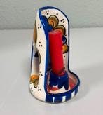 Antieke keramische kandelaar, Mexicaanse Spaanse oorsprong, Ophalen of Verzenden, Keramiek of Aardewerk