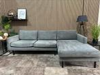 “GRATIS LEVERING” Grijze rib hoekbank+ fauteuil 260x160, 250 tot 300 cm, Hoekbank, Ophalen of Verzenden, Zo goed als nieuw