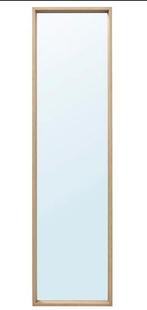 NISSEDALSpiegel, wit gelazuurd eikeneffect, 40x150 cm, Ophalen, Minder dan 50 cm, Zo goed als nieuw, Minder dan 100 cm