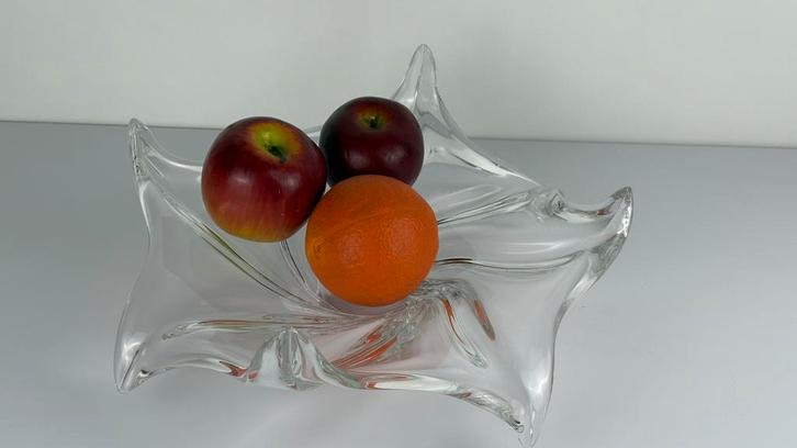 Grote vintage glazen design (fruit) schaal bloem, Antiek en Kunst, Antiek | Glas en Kristal, Ophalen