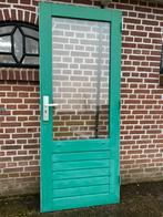 Hardhouten achterdeur 82,5x201,5cm., Ophalen, Gebruikt, 80 tot 100 cm, Buitendeur