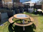 Extremis Gargantua picknicktafel tuintafel, zie ook Hopper, Waterstad 23, Rond, Aluminium, Zo goed als nieuw