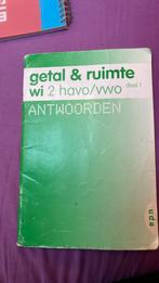Antwoorden getal&ruimte wiskunde 2 havo vwo, Ophalen of Verzenden, Zo goed als nieuw, Overige niveaus, Nederlands