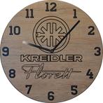 Themaklok met een Kreidler Florett (2) brommer logo, Ophalen of Verzenden, Nieuw, Wandklok