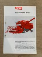 Fahr M1000 maaidorser / combine tractor folder, Ophalen, Zo goed als nieuw