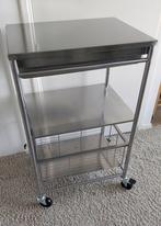 Ikea rvs keukentrolley, Ophalen, Zo goed als nieuw, 25 tot 50 cm, Minder dan 100 cm
