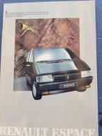 folder Espace modeljaar 1988 ( glossy ), Ophalen of Verzenden, Zo goed als nieuw, Overige merken