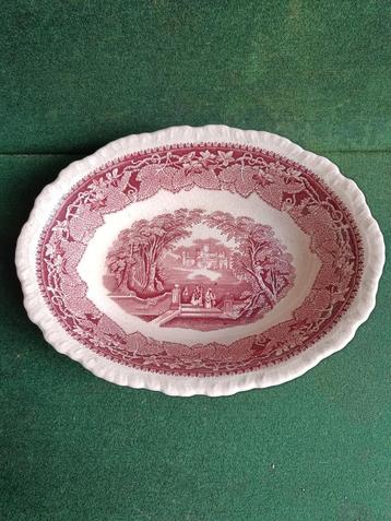 Mason's ironstone servies diner schaal 24 cm Vista Rood  beschikbaar voor biedingen