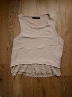 Zara Top - Maat M, Kleding | Dames, Tops, Maat 38/40 (M), Beige, Ophalen of Verzenden, Zo goed als nieuw