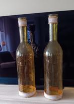 2x Mica decorations fles vazen, Ophalen, Geel, Minder dan 50 cm, Glas