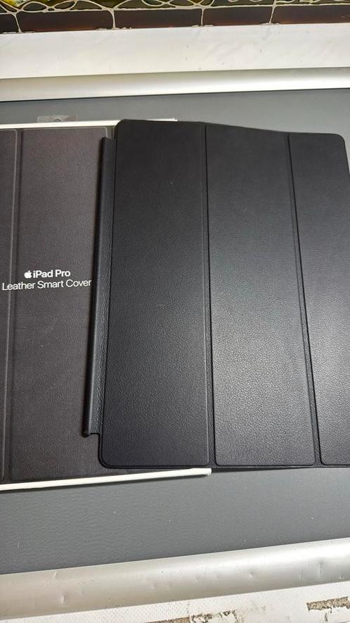 Apple iPad Pro 12.9’  Leather Smart Cover Black, Computers en Software, Tablet-hoezen, Nieuw, Bescherming voorkant, 13 inch of meer