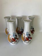 5 x traditioneel vintage Japans vaasje porselein. Polychroom, Antiek en Kunst, Antiek | Vazen, Ophalen