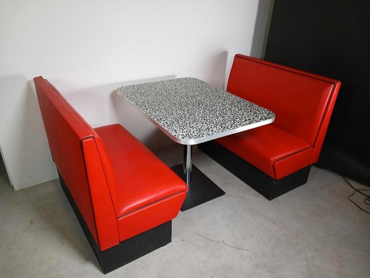 Bel Air American Diner Zithoek - 4 persoons, Huis en Inrichting, Complete eetkamers, Gebruikt, Minder dan 4 stoelen, Ophalen