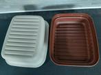 Tupperware kaasdoos kaaskornuit retro vintage, Huis en Inrichting, Keuken | Tupperware, Ophalen of Verzenden, Gebruikt, Bruin