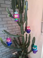 Kerstbal van een uil en robot 17cm, Diversen, Kerst, Ophalen of Verzenden