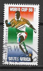 Zuid Afrika 1998 WK Voetbal FIFA sport, Zuid-Afrika, Verzenden, Gestempeld