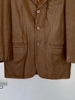 i601 Echt leren jasje mt. 50=M blazer colbert jas bruin leer, Kleding | Heren, Ophalen of Verzenden, Zo goed als nieuw, Maat 48/50 (M)