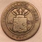 1 cent 1857 Ned. Indie, Postzegels en Munten, Munten | Nederland, Verzenden, Koningin Wilhelmina, 1 cent