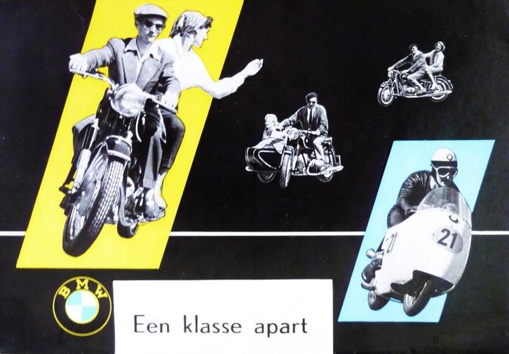 Folder BMW Een klasse apart R26/ R50/ R60 zijspan/ R69 1956, Motoren, Handleidingen en Instructieboekjes, BMW, Verzenden