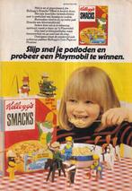 Retro reclame 1979 Kellogg's Smacks Playmobil speelgoed, Overige typen, Ophalen of Verzenden