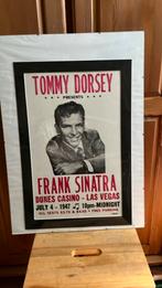 Frank Sinatra poster achter glas, Verzamelen, Ophalen, Zo goed als nieuw, A1 t/m A3, Rechthoekig Staand