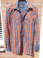 NIEUW! oranje/blauw geruit overhemd blouse Brunotti L / 40, Maat 38/40 (M), Nieuw, Brunotti, Verzenden