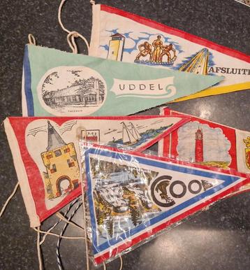 Vintage Fiets Vlaggetjes Collectie beschikbaar voor biedingen