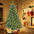 Chique Kerstboom Dennenappels & Sneeuweffect & led's 210 cm, Diversen, Ophalen of Verzenden, Nieuw