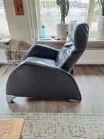 Leren Elektrische Relaxstoel, Huis en Inrichting, Fauteuils, Ophalen, Gebruikt, 75 tot 100 cm, Metaal