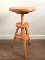 Houten kruk Plantentafeltje Kruk Hout Hoogte Verstelbaar, Ophalen, In hoogte verstelbaar, Gebruikt, Hout