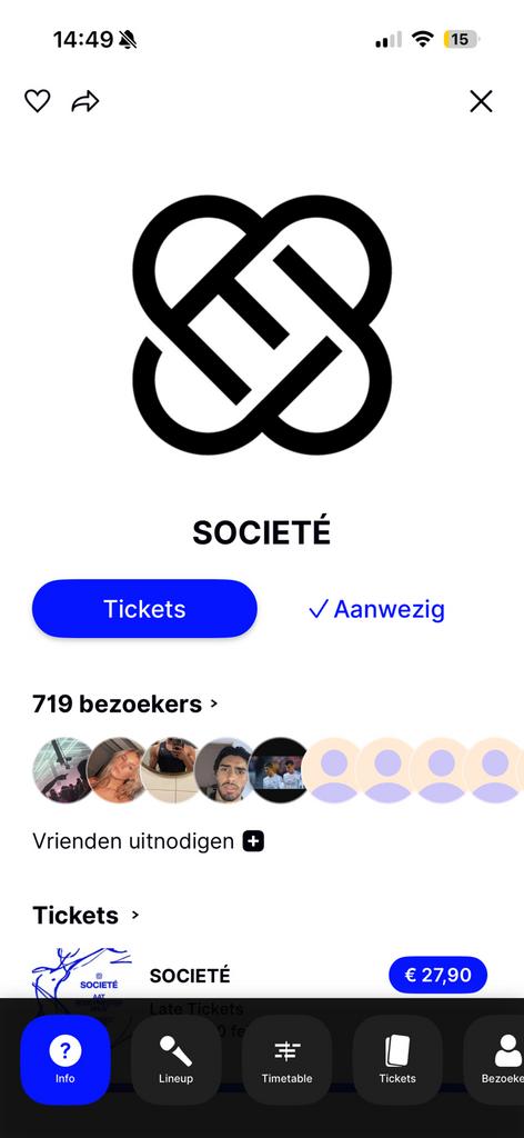 Societé scheveningen club eve, Tickets en Kaartjes, Twee personen, Overige soorten