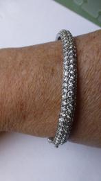 Zilveren Armband pavé gezet met Zirkonia, Verzenden, Zo goed als nieuw, Zilver, Zilver