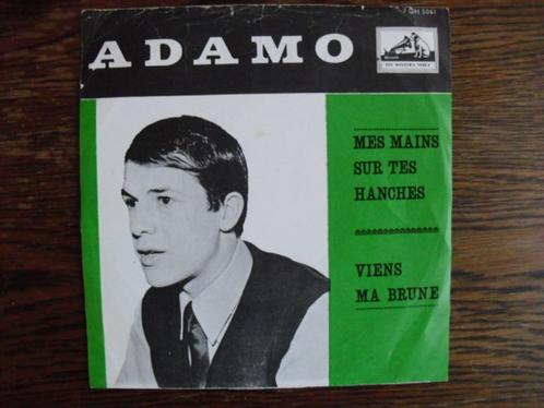 Adamo - Mes Mais Sur Tes Hanches - vinyl single, Cd's en Dvd's, Vinyl Singles, Gebruikt, Single, Pop, 7 inch, Ophalen of Verzenden