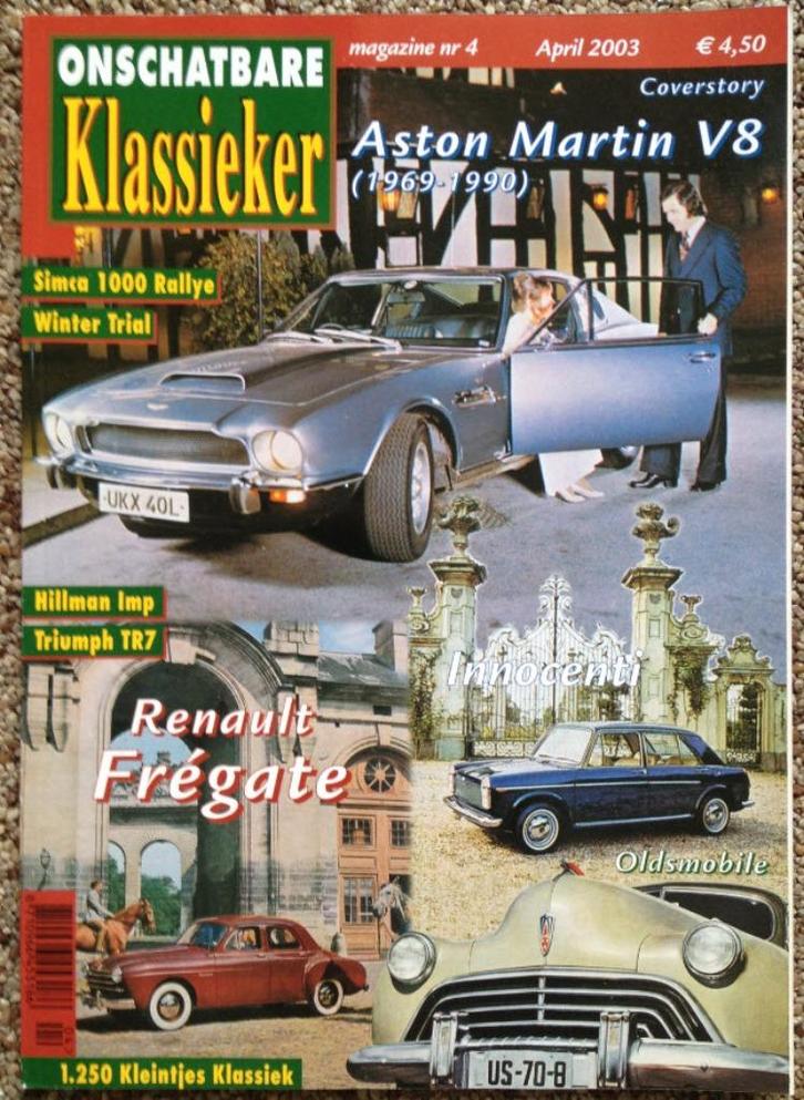 OKM Aston Martin V8, Renault Fregate, Triumph TR7, Innocenti, Boeken, Auto's | Folders en Tijdschriften, Gelezen, Algemeen, Ophalen of Verzenden