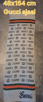 Gucci Sjaal 48x154 cm, Kleding | Dames, Ophalen of Verzenden, Zo goed als nieuw, Maat 46/48 (XL) of groter, Sjaal