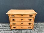 kast geloogd grenen lade antiek art deco vintage commode, Antiek en Kunst, Antiek | Meubels | Kasten, Ophalen