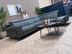 ZGAN Henders en Hazel Busan Hoekbank - Antraciet - 285 x 225, Huis en Inrichting, Banken | Bankstellen, Ophalen, Microleer industrieel elektrische relaxfunctie hoekbank leer
