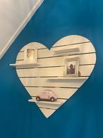Wanddecoratie houten hart, Huis en Inrichting, Woonaccessoires | Wanddecoraties, Zo goed als nieuw, Ophalen