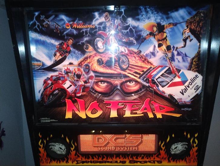 Williams No Fear flipperkast, Verzamelen, Automaten | Flipperkasten, Gebruikt, Dot-matrix, Flipperkast, Williams, Ophalen of Verzenden