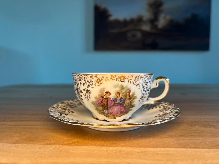 Vintage Kronester Bavaria Kop en Schotel, Antiek en Kunst, Antiek | Porselein, Ophalen of Verzenden