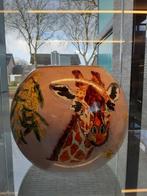 Handbeschilderde bolvaas 'AFRICA"van RIXSA-ART, Ophalen, Overige kleuren, Nieuw, Glas