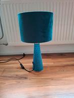 Tafellamp blauw velvet, Ophalen, Zo goed als nieuw, Minder dan 100 cm