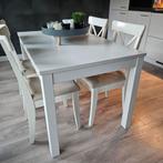 Uitschuifbare eettafel + stoelen, Ophalen