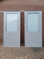 Hardhouten deuren met kozijn en 3punt sluiting (nr12), Ophalen, Nieuw, Buitendeur, 200 tot 215 cm