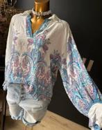 Ambika Blouse blauw maat M / L boho top Ibiza style bohemian, Ambika, Blauw, Maat 38/40 (M), Ophalen of Verzenden