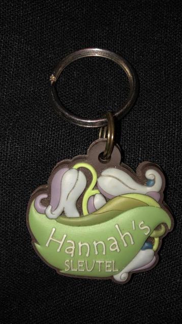 Sleutelhanger met tekst " Hannah's sleutel " (rubber) beschikbaar voor biedingen