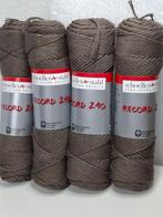 20 Bollen Schoeller Stahl Record 210 Katoen Aubergine, Hobby en Vrije tijd, Breien en Haken, Ophalen of Verzenden, Nieuw, Breien of Haken