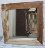 Spiegel / wandspiegel Teakhout Vierkant 50x50cm, Huis en Inrichting, Woonaccessoires | Spiegels, Minder dan 50 cm, 1786PC15, Vierkant