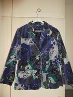 Oilily jasje maat 42 fluweel velvet multikleur bloemen ZGAN, Oilily, Verzenden, Maat 42/44 (L), Zo goed als nieuw