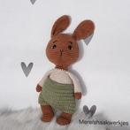Handgemaakte knuffel konijn, Kinderen en Baby's, Kraamcadeaus en Geboorteborden, Ophalen of Verzenden, Nieuw